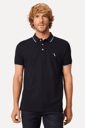 POLO ENXUTO FRISO UNICO PRETO - Imagem 2