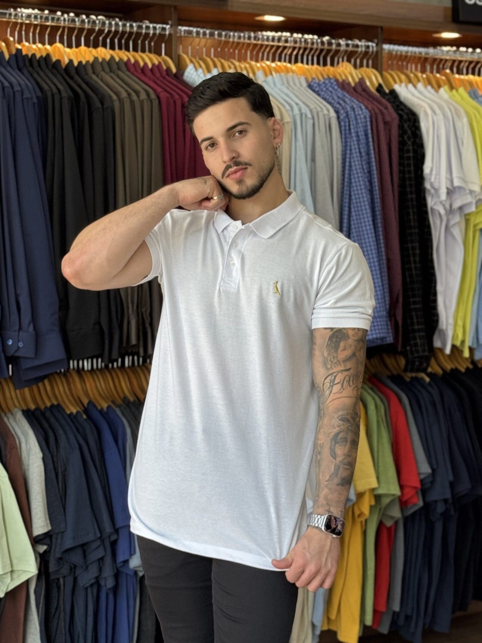 POLO SLIM BORDADO GOLDEN