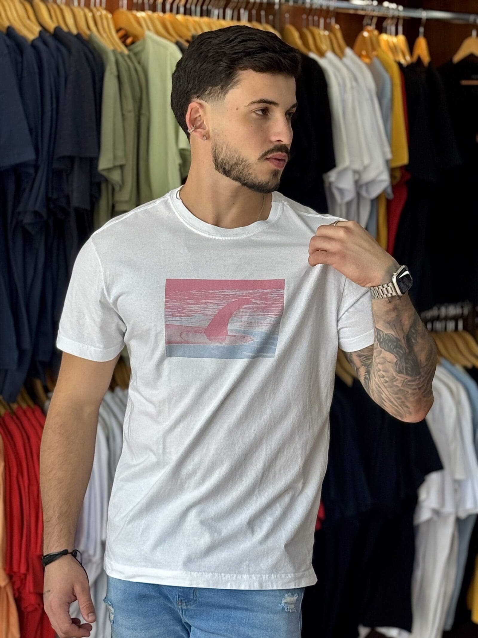 T-SHIRT STONE SUNSET FIN MC