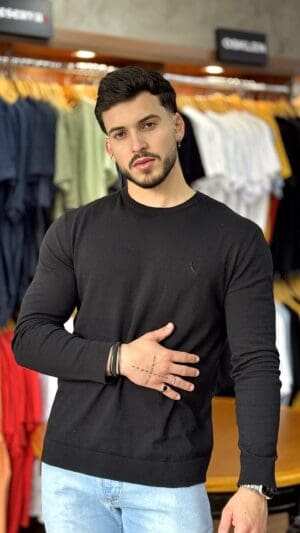 TRICOT BASICO GOLA CARECA - Imagem 5