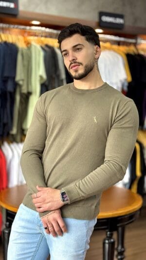 TRICOT BASICO GOLA CARECA - Imagem 4