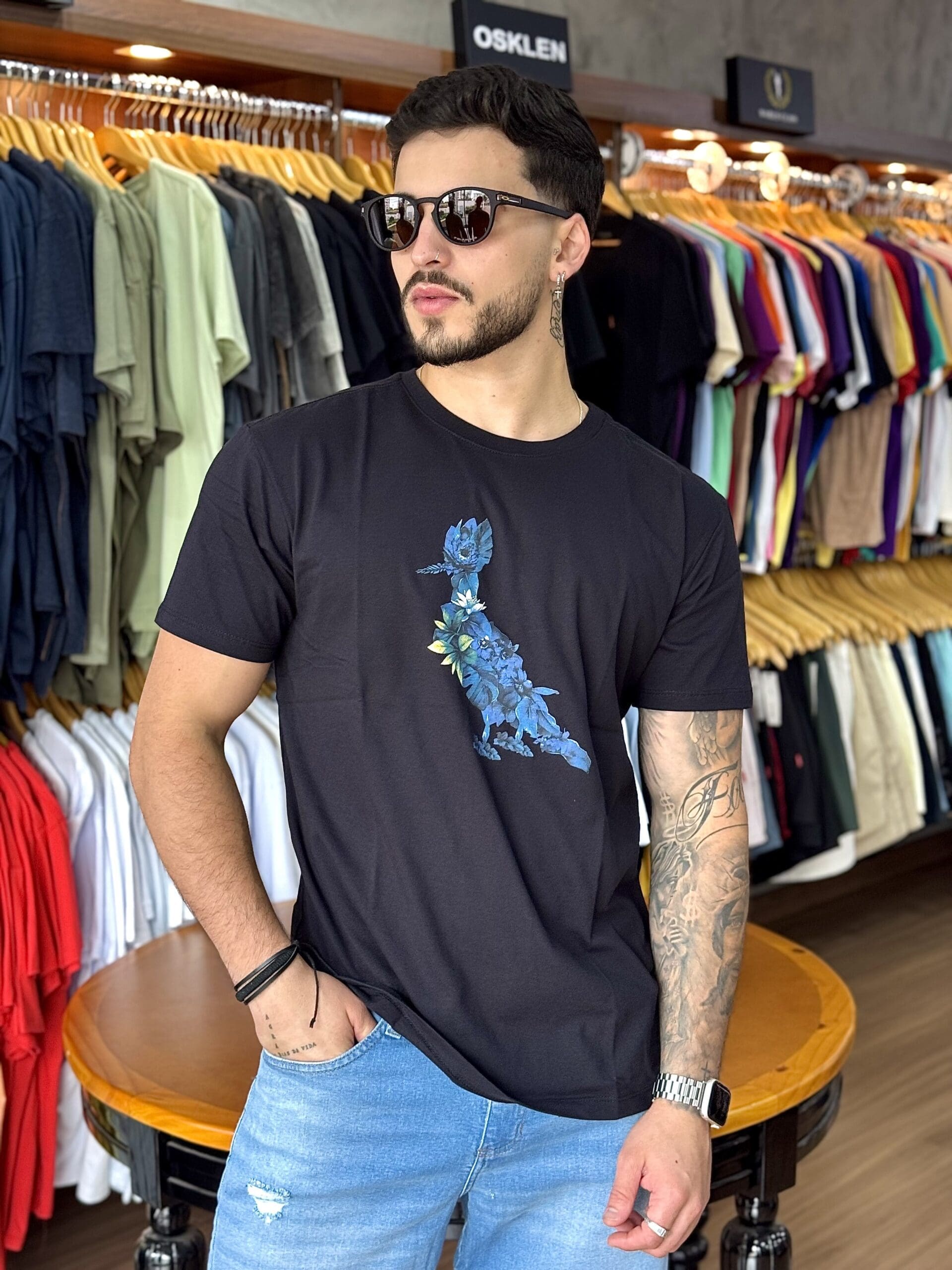 IMG_8636 CAMISETA PICA PAU BLUE FOREST - Imagem 1