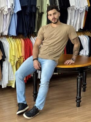 CAMISETA SLIM EST WILD HEART WORD - Imagem 2