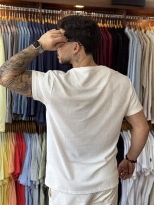 CAMISETA REGULAR WELLEN OFF WHITE - Imagem 3