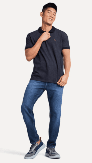 POLO PIQUET BLUE PRETO - Imagem 2