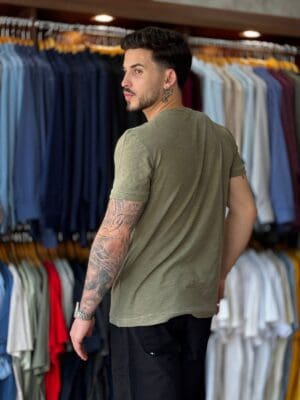 T-SHIRT ROUGH RIO MC - VERDE LEAF OSKLEN - Imagem 2