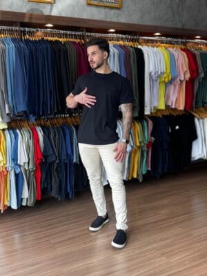 CAMISETA PIMA SLIM ESTAMPA BORN IN RIO PRETO - Imagem 2