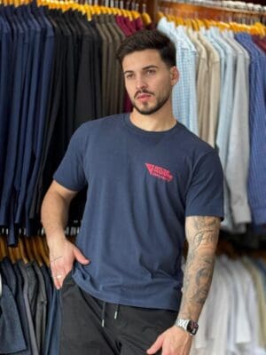 BIG SHIRT CARIMBO ITM MC-MARINHO