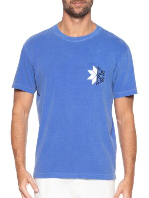 T-SHIRT ROUGH SNOW ICON MC - AZUL ROYAL